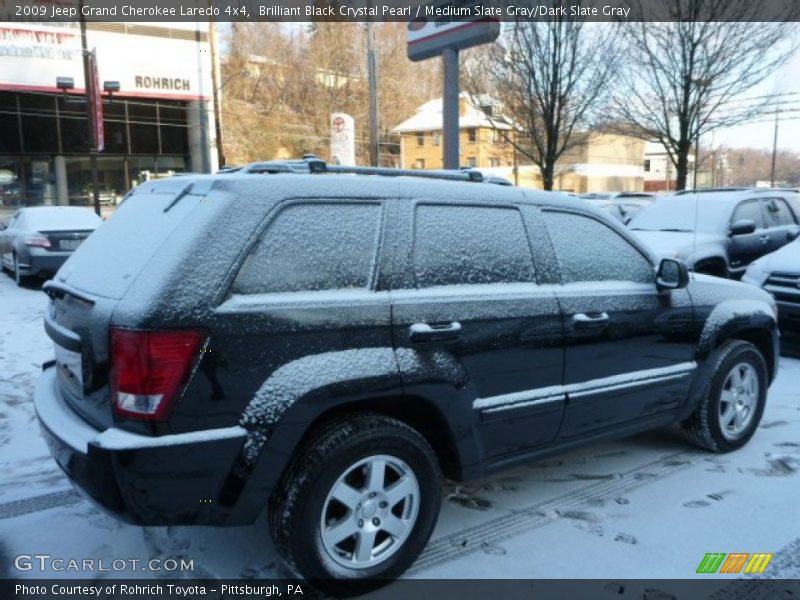 Brilliant Black Crystal Pearl / Medium Slate Gray/Dark Slate Gray 2009 Jeep Grand Cherokee Laredo 4x4