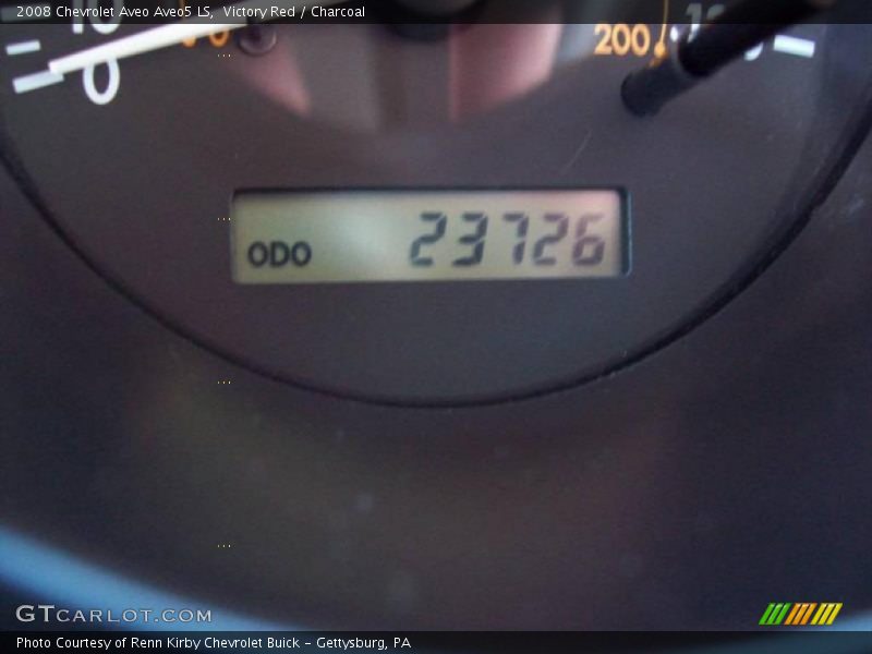 Victory Red / Charcoal 2008 Chevrolet Aveo Aveo5 LS