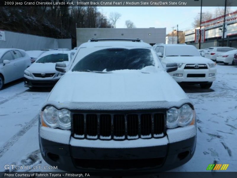 Brilliant Black Crystal Pearl / Medium Slate Gray/Dark Slate Gray 2009 Jeep Grand Cherokee Laredo 4x4