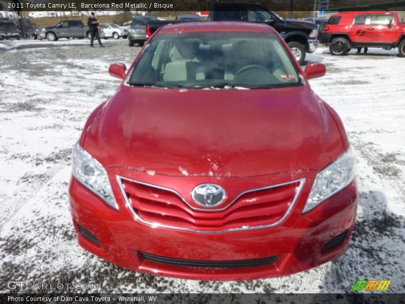 Barcelona Red Metallic / Bisque 2011 Toyota Camry LE
