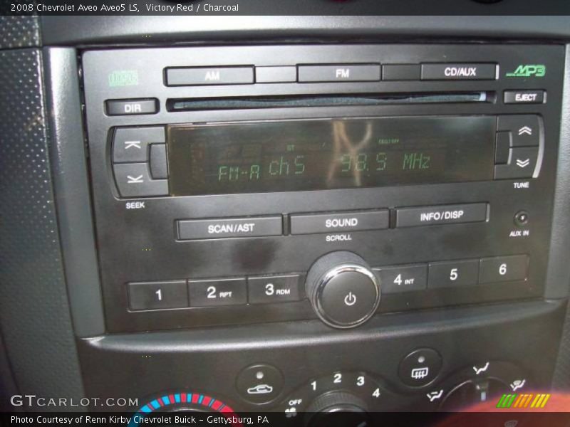 Victory Red / Charcoal 2008 Chevrolet Aveo Aveo5 LS