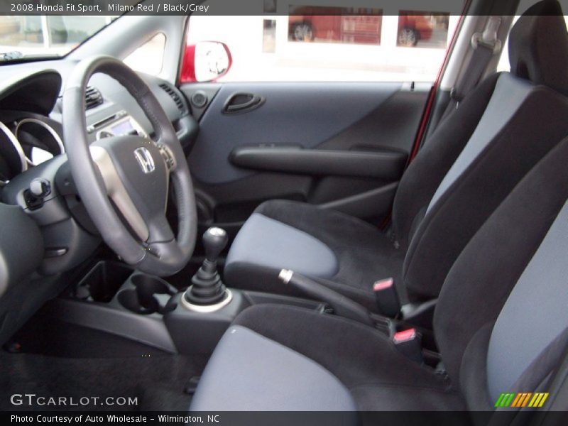 Milano Red / Black/Grey 2008 Honda Fit Sport