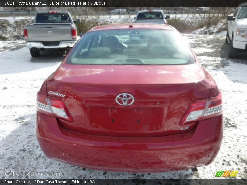 Barcelona Red Metallic / Bisque 2011 Toyota Camry LE