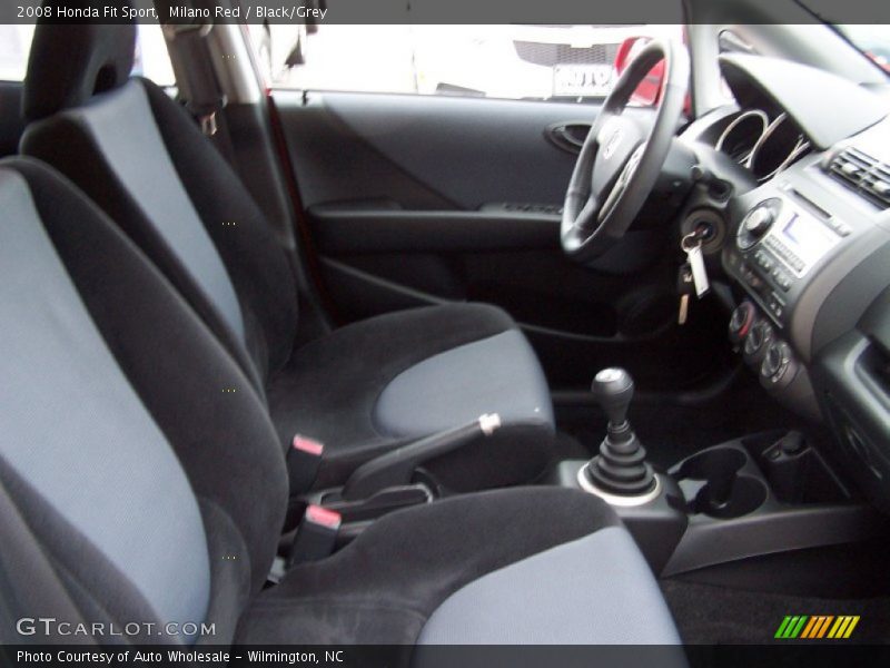 Milano Red / Black/Grey 2008 Honda Fit Sport