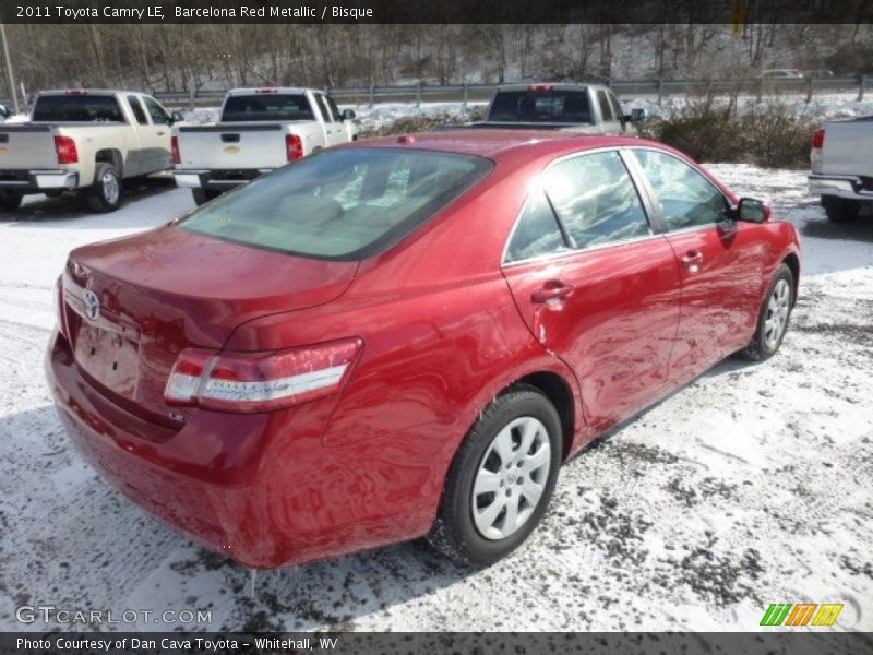 Barcelona Red Metallic / Bisque 2011 Toyota Camry LE