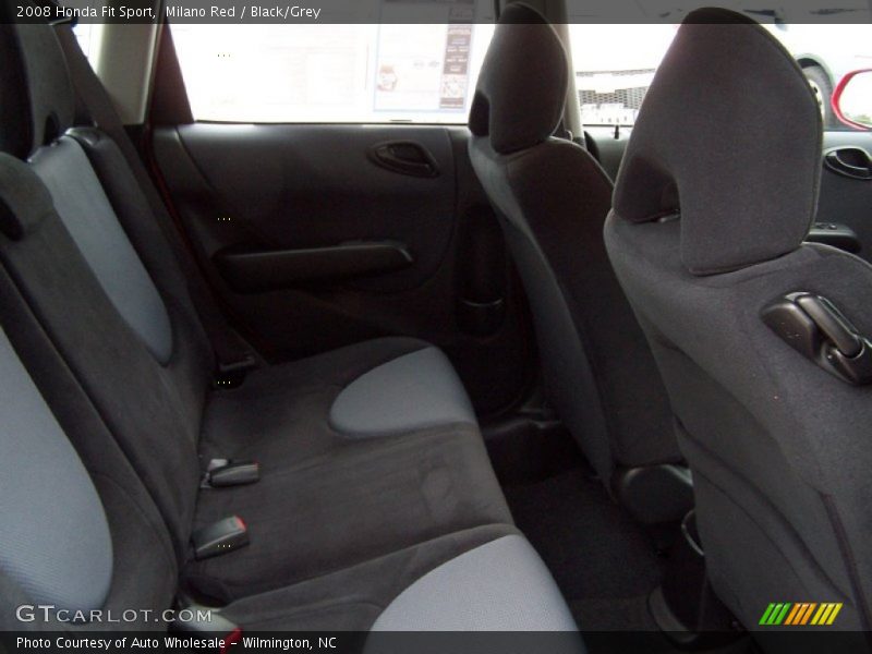 Milano Red / Black/Grey 2008 Honda Fit Sport