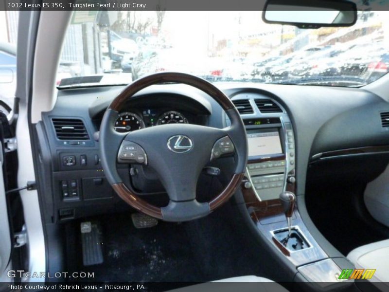 Tungsten Pearl / Light Gray 2012 Lexus ES 350