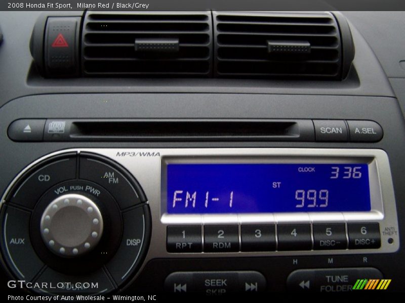 Milano Red / Black/Grey 2008 Honda Fit Sport