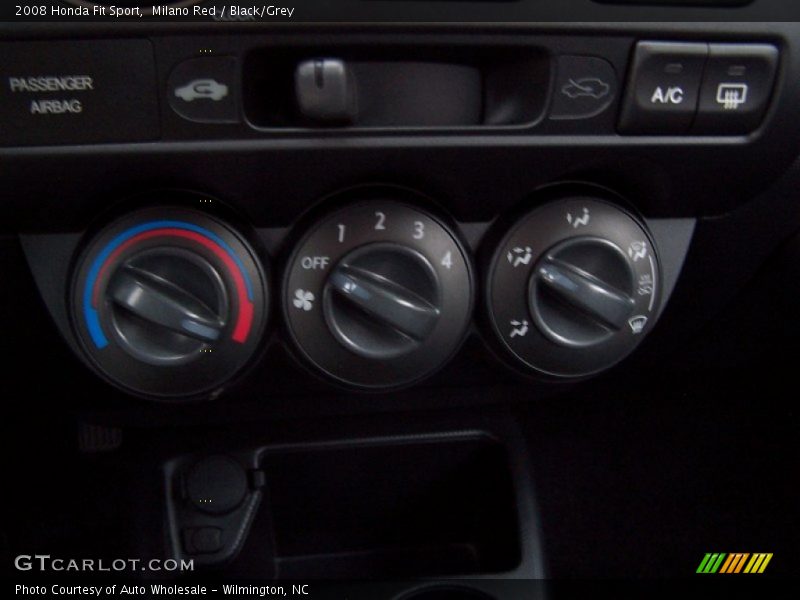 Milano Red / Black/Grey 2008 Honda Fit Sport