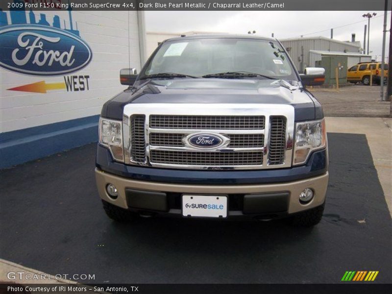 Dark Blue Pearl Metallic / Chaparral Leather/Camel 2009 Ford F150 King Ranch SuperCrew 4x4