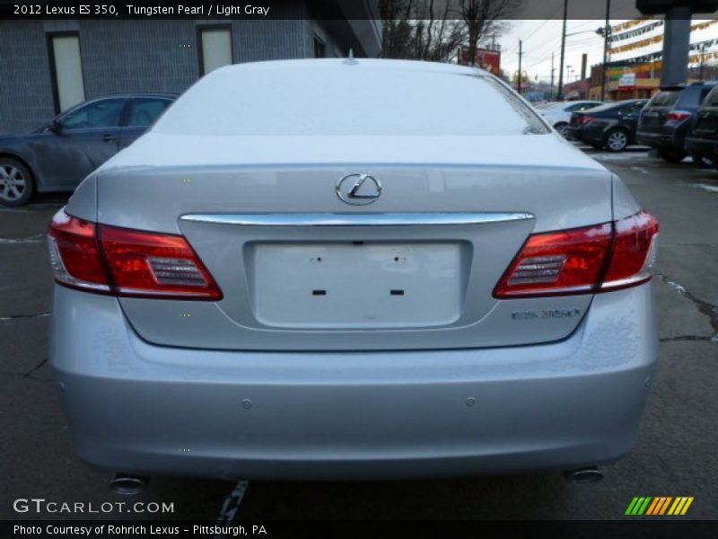 Tungsten Pearl / Light Gray 2012 Lexus ES 350