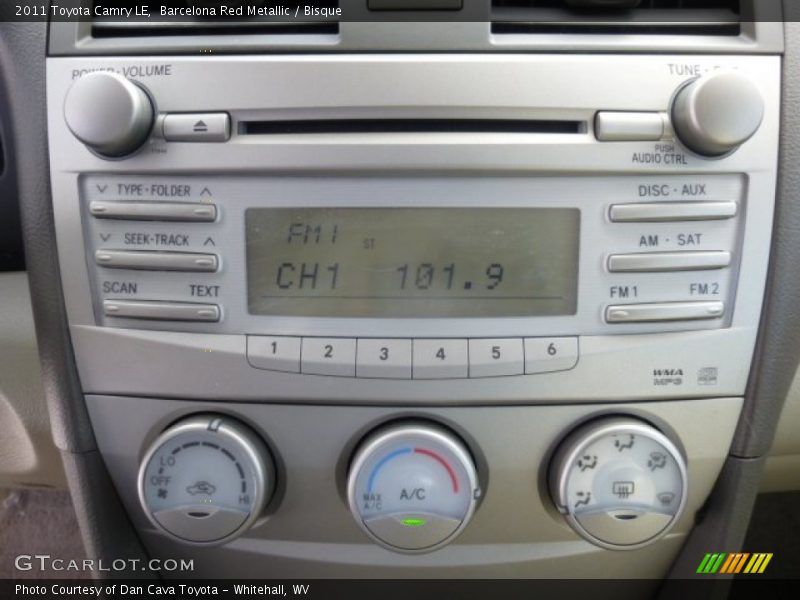 Barcelona Red Metallic / Bisque 2011 Toyota Camry LE