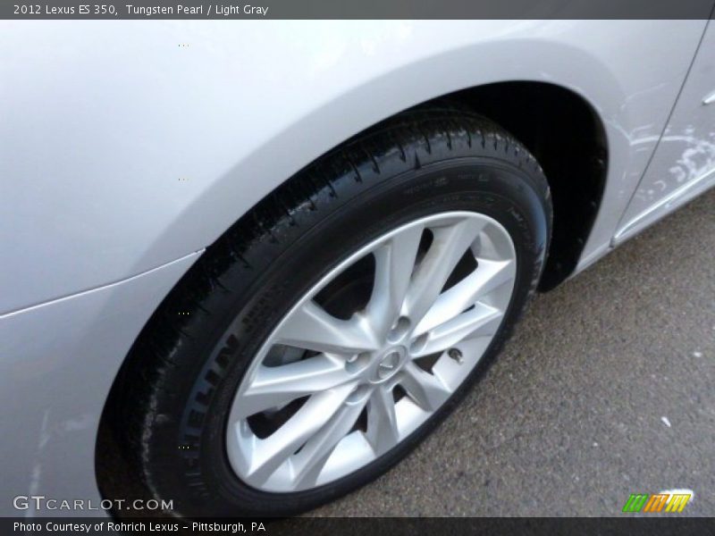 Tungsten Pearl / Light Gray 2012 Lexus ES 350