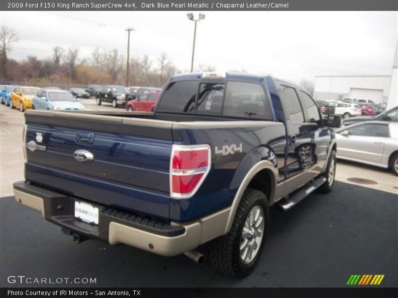 Dark Blue Pearl Metallic / Chaparral Leather/Camel 2009 Ford F150 King Ranch SuperCrew 4x4