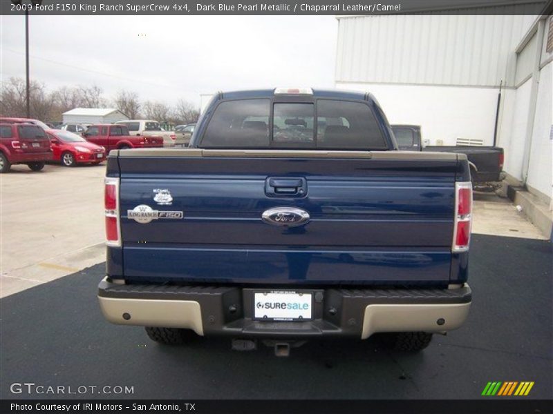 Dark Blue Pearl Metallic / Chaparral Leather/Camel 2009 Ford F150 King Ranch SuperCrew 4x4