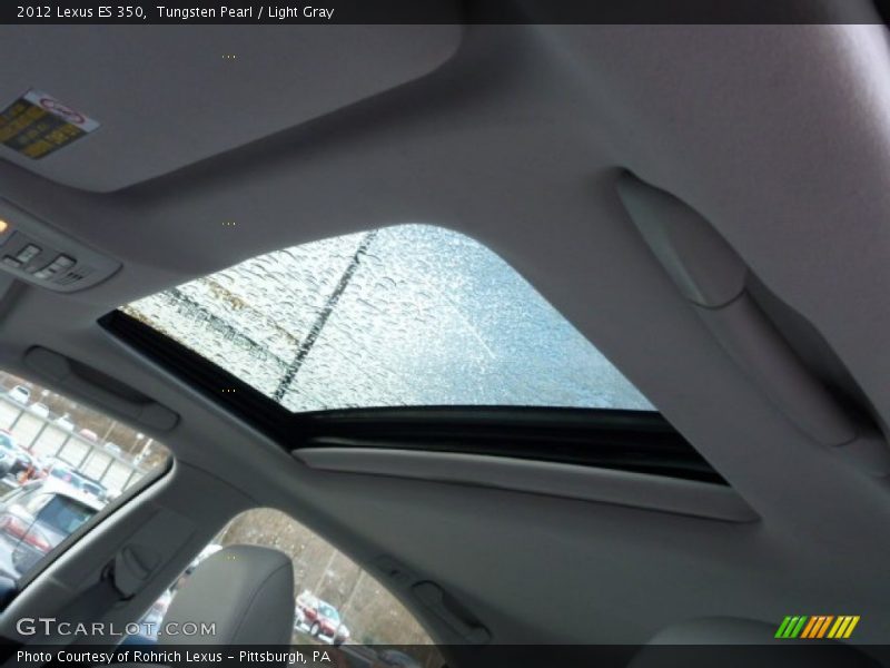 Tungsten Pearl / Light Gray 2012 Lexus ES 350
