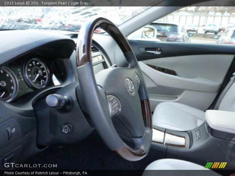 Tungsten Pearl / Light Gray 2012 Lexus ES 350