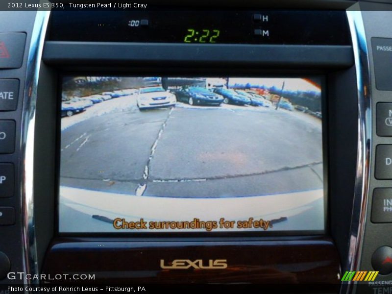 Tungsten Pearl / Light Gray 2012 Lexus ES 350