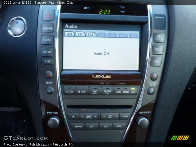 Tungsten Pearl / Light Gray 2012 Lexus ES 350
