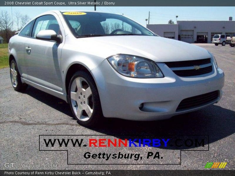 Ultra Silver Metallic / Ebony 2008 Chevrolet Cobalt Sport Coupe