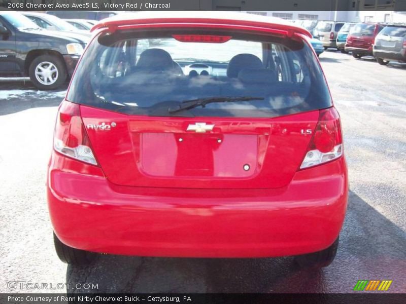Victory Red / Charcoal 2008 Chevrolet Aveo Aveo5 LS