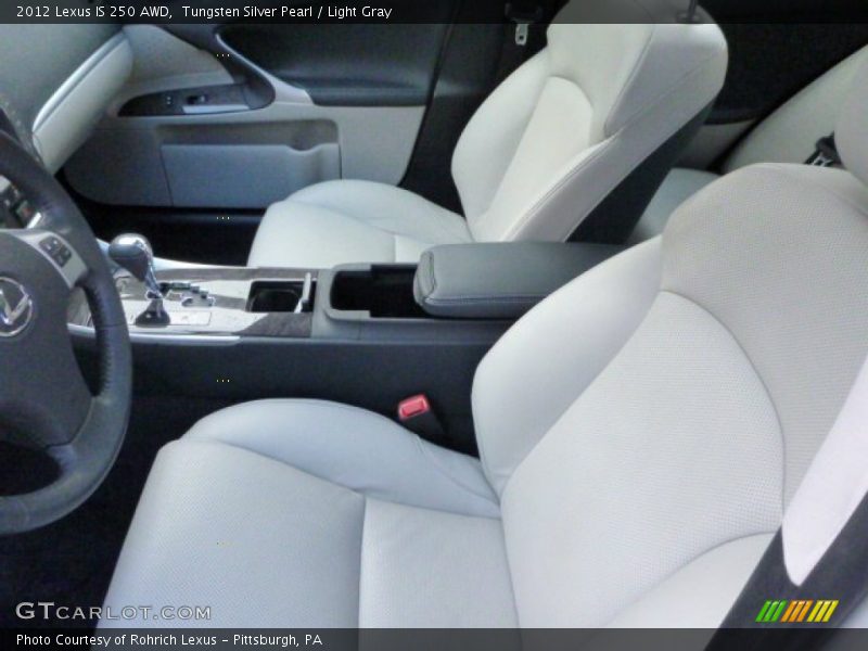 Tungsten Silver Pearl / Light Gray 2012 Lexus IS 250 AWD
