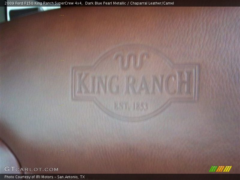 Dark Blue Pearl Metallic / Chaparral Leather/Camel 2009 Ford F150 King Ranch SuperCrew 4x4