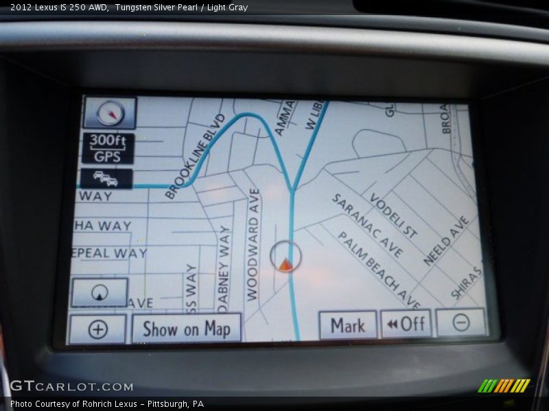Tungsten Silver Pearl / Light Gray 2012 Lexus IS 250 AWD