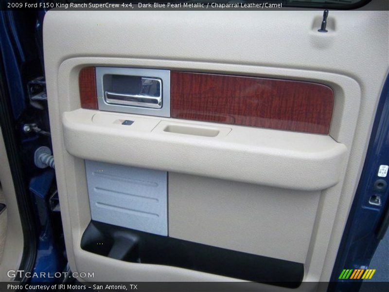 Dark Blue Pearl Metallic / Chaparral Leather/Camel 2009 Ford F150 King Ranch SuperCrew 4x4