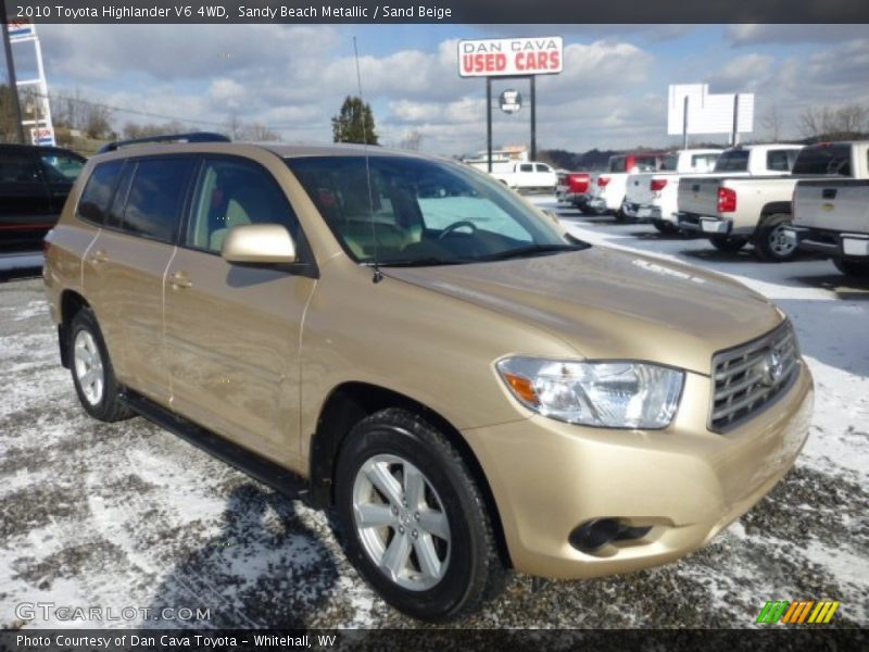 Sandy Beach Metallic / Sand Beige 2010 Toyota Highlander V6 4WD