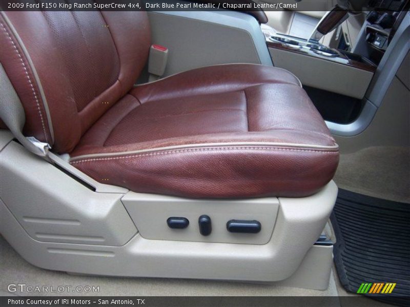 Dark Blue Pearl Metallic / Chaparral Leather/Camel 2009 Ford F150 King Ranch SuperCrew 4x4