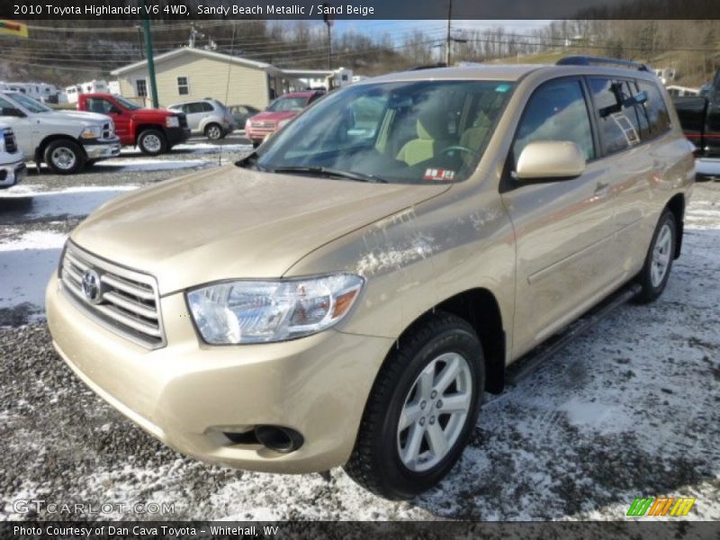 Sandy Beach Metallic / Sand Beige 2010 Toyota Highlander V6 4WD