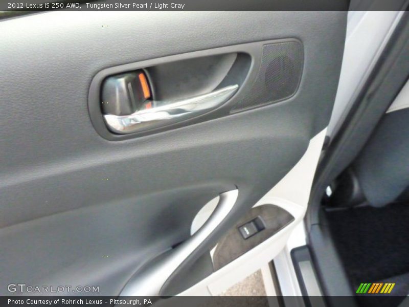 Tungsten Silver Pearl / Light Gray 2012 Lexus IS 250 AWD