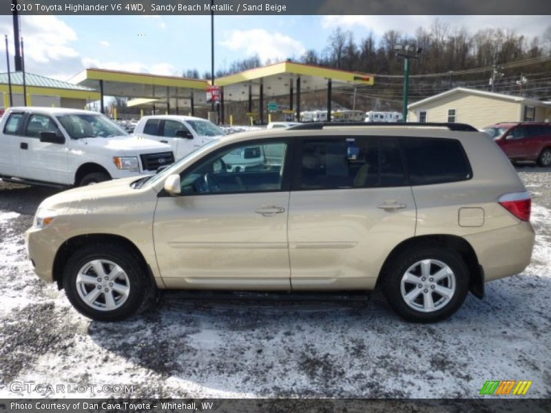 Sandy Beach Metallic / Sand Beige 2010 Toyota Highlander V6 4WD