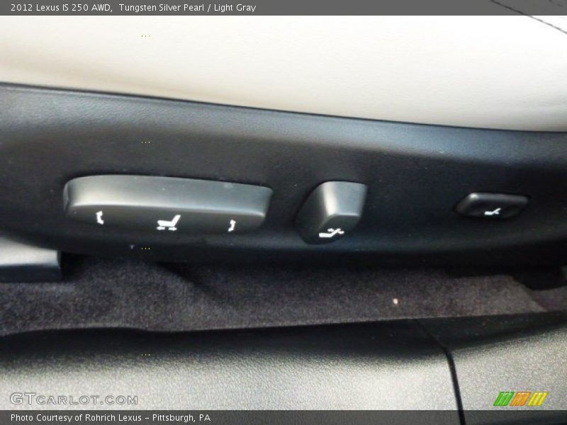Tungsten Silver Pearl / Light Gray 2012 Lexus IS 250 AWD