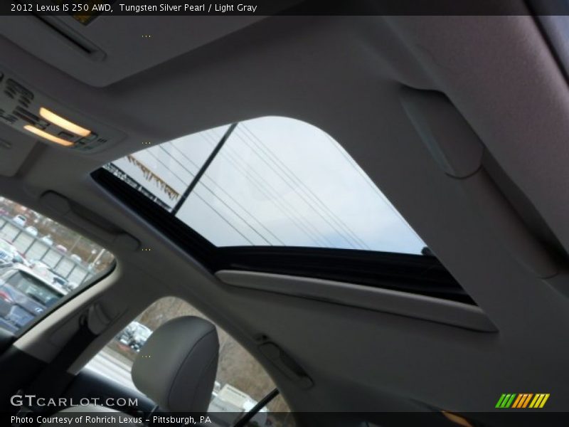 Tungsten Silver Pearl / Light Gray 2012 Lexus IS 250 AWD