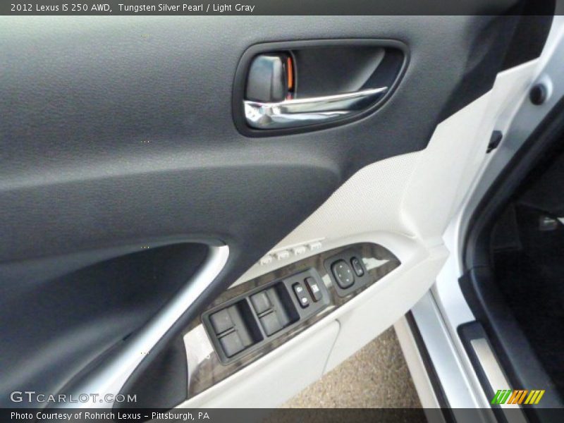 Tungsten Silver Pearl / Light Gray 2012 Lexus IS 250 AWD