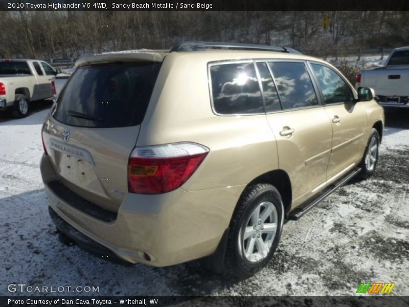 Sandy Beach Metallic / Sand Beige 2010 Toyota Highlander V6 4WD