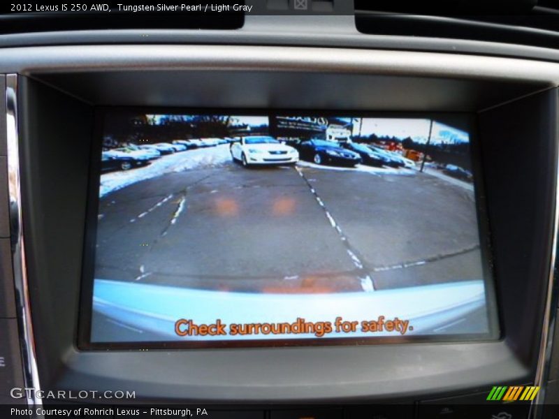 Tungsten Silver Pearl / Light Gray 2012 Lexus IS 250 AWD