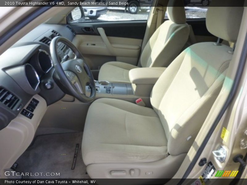 Sandy Beach Metallic / Sand Beige 2010 Toyota Highlander V6 4WD