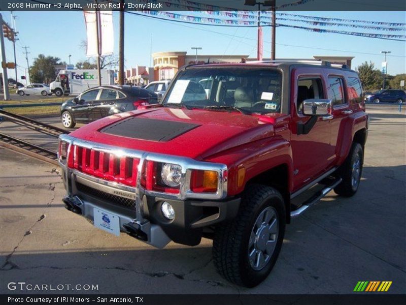 Victory Red / Ebony Black 2008 Hummer H3 Alpha