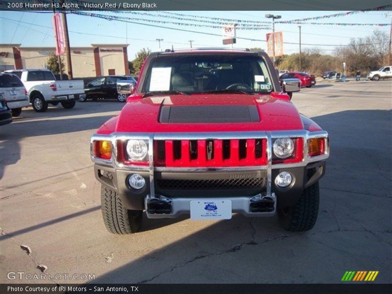 Victory Red / Ebony Black 2008 Hummer H3 Alpha