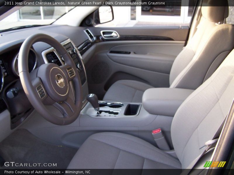 Natural Green Pearl / Dark Graystone/Medium Graystone 2011 Jeep Grand Cherokee Laredo