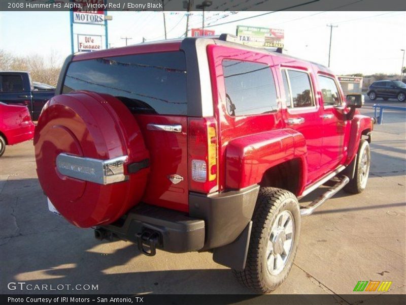 Victory Red / Ebony Black 2008 Hummer H3 Alpha
