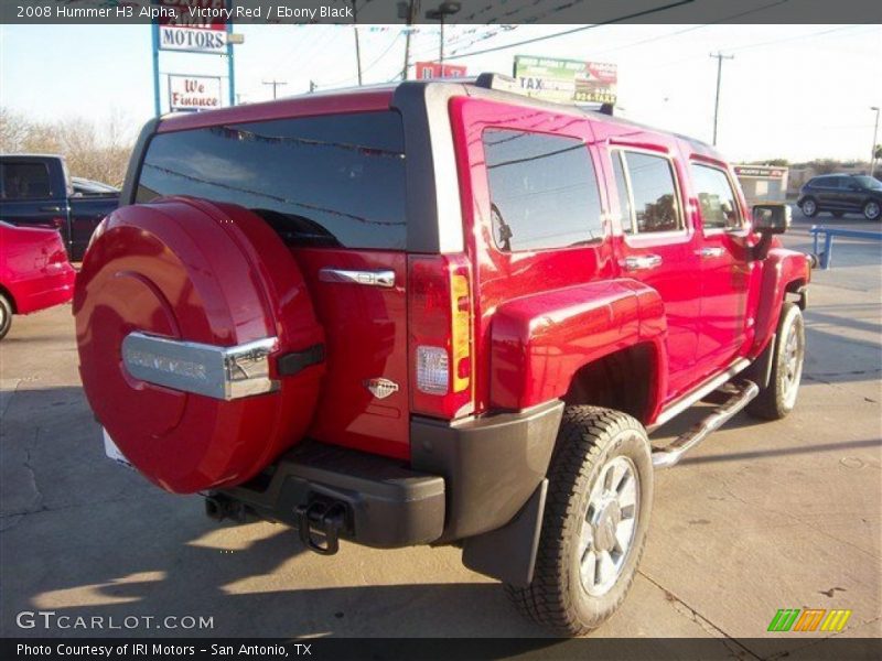 Victory Red / Ebony Black 2008 Hummer H3 Alpha