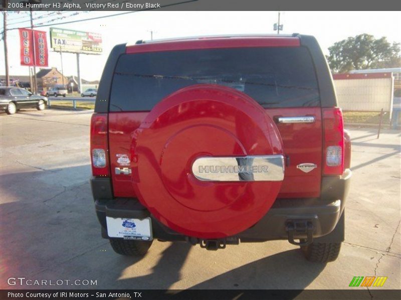 Victory Red / Ebony Black 2008 Hummer H3 Alpha