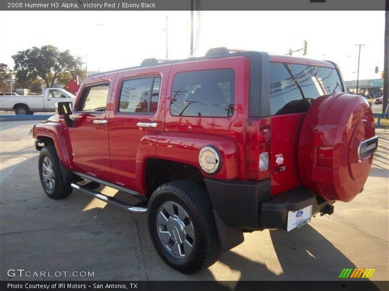 Victory Red / Ebony Black 2008 Hummer H3 Alpha