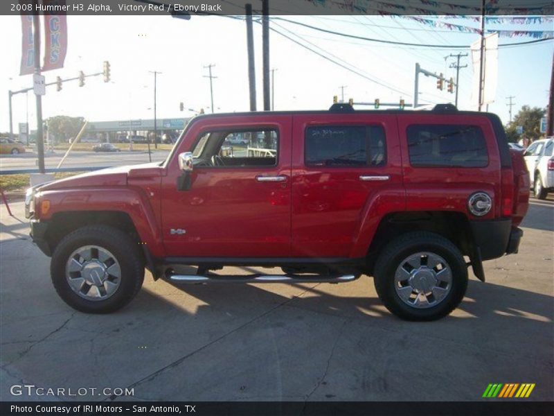 Victory Red / Ebony Black 2008 Hummer H3 Alpha