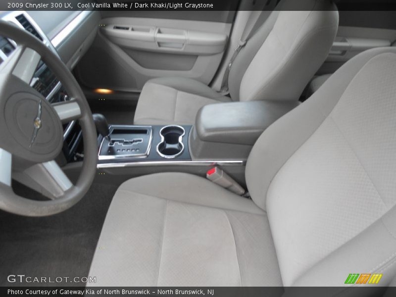 Cool Vanilla White / Dark Khaki/Light Graystone 2009 Chrysler 300 LX