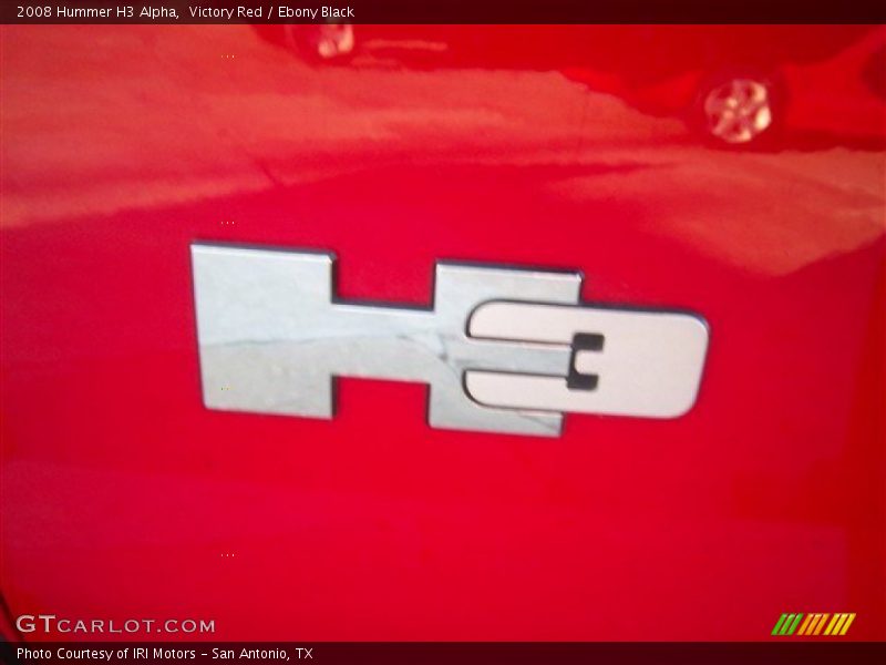 Victory Red / Ebony Black 2008 Hummer H3 Alpha